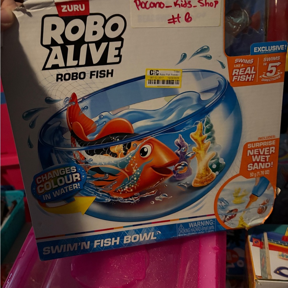 Nwt Robo Alive Robo Fish - Orange